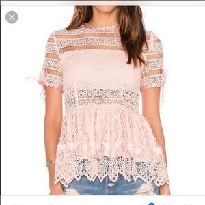 Alexis - babydoll white blouse